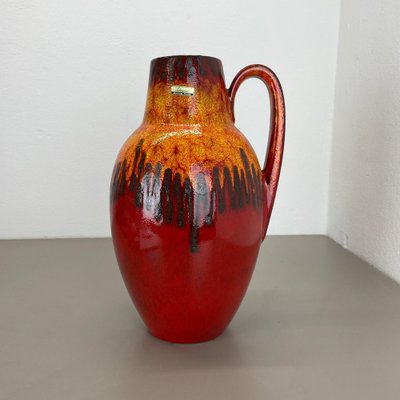 Large Pottery Fat Lava Lora-Style 279-38 Floor Vase from Scheurich