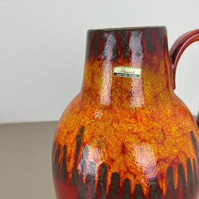 花瓶・フラワースタンド scheurich 279-38 lora fatlava fat lava Large Pottery Fat Lava Lora-Style 279-38 Floor Vase by