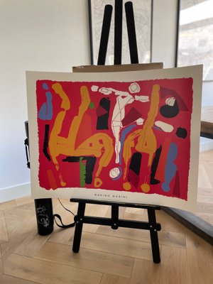 Marino Marini, Chevaux et Cavaliers v. 1972 / 1994, Silk-Screen