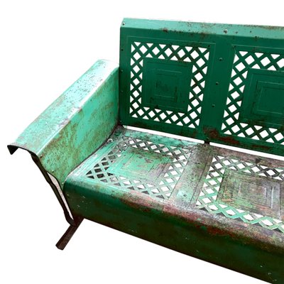American Porch Glider with Original Green Paint by Bunting 1950s for sale at Pamono