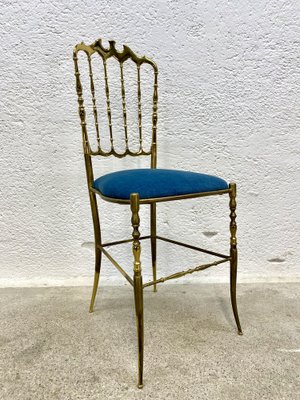 Chiavari Brass Dining Chair, 1970s for sale at Pamono