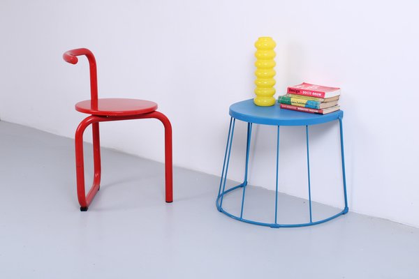 Postmodern Blue Side Table Tranaro from Ikea, 1990s for sale