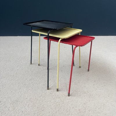 格安マテゴ ネスティングテーブル1950's Mathieu Mategot Soumba Nesting Tables by Mathieu Matégot, 1953, Set of 3 for