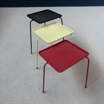 Soumba Nesting Tables by Mathieu Matégot, 1953, Set of 3 for