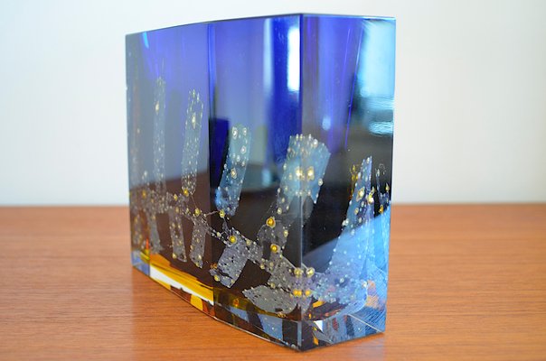 Vintage Vase by Pavel Hlava for Exbor Bohemia, 1960s for sale at