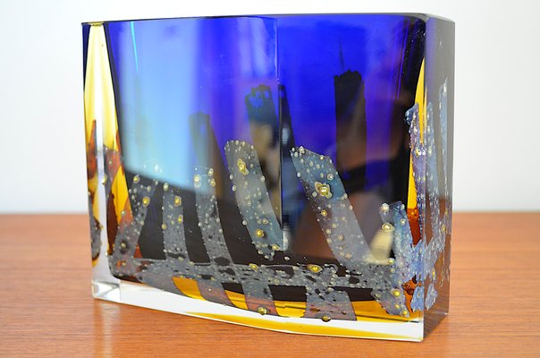 Vintage Vase by Pavel Hlava for Exbor Bohemia, 1960s for sale at