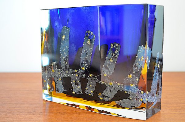 Vintage Vase by Pavel Hlava for Exbor Bohemia, 1960s for sale at