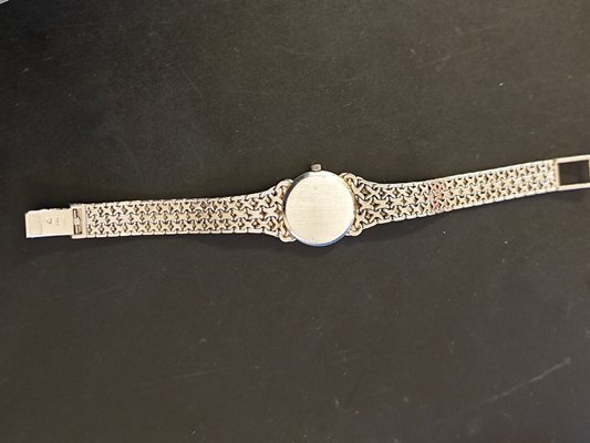 Reloj para mujer vintage Constellation en oro blanco de 18KA de Omega