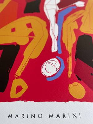 Marino Marini, Chevaux et Cavaliers V, 1972 / 1994, Silk-screen