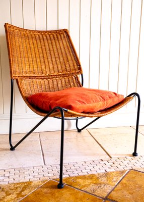 椅子 vintage rattan easy chair Vintage Rattan Easy Chair – Stowaway London
