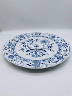 Support D'étagée 3 Pièces Porcelaine Motif Oignon De Bohême - Neuf Sous Emballage D'origine