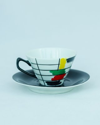 Buntes Kaffeeservice von Jan Wrześniak für Elżbieta Chodzież Porzellan & Porzellanpflanze, 1960er, 15 Set bei Pamono kaufen