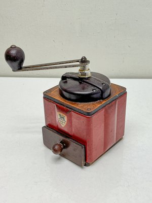 antique tobacco grinder Lot French Red Metal and Bakelite