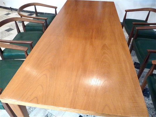 Teak Teak Veneer Dining Table by Nanna Ditzel for Poul Kolds Saværk, 1950s