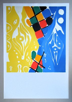 Ernst Wilhelm Nay, Composition, 1966, Original Lithograph for sale