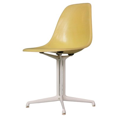 Light Yellow Fiberglass La Fonda Chair by Charles Ray Eames for Herman Miller 1960 for sale at Pamono