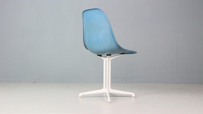 イームズ EAMES ラフォンダ 1960-70's Herman Miller Blue Fiberglass La Fonda Chair by Charles & Ray Eames for