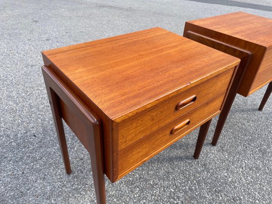Mid-Century Danish Nightstands from Ølholm Møbler, 1964, Set