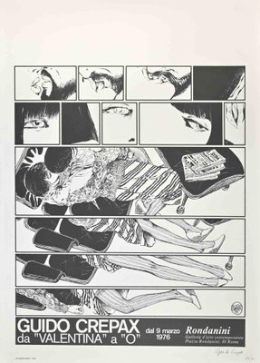 アート・デザイン・音楽 Crepax60/70 Guido Crepax Guido Crepax - From Valentina to O - Original Offset Print