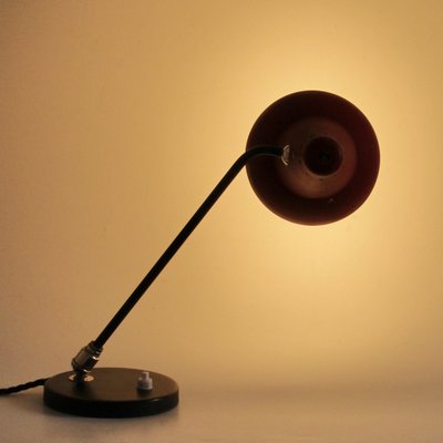 Mid-Century Adjustable Brass Table Lamp attributed to Jacques Biny
