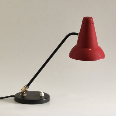 Mid-Century Adjustable Brass Table Lamp attributed to Jacques Biny