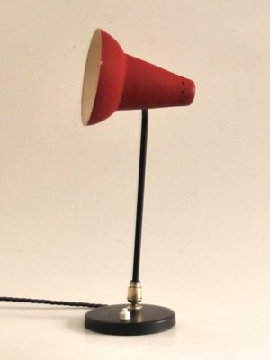 Mid-Century Adjustable Brass Table Lamp attributed to Jacques Biny
