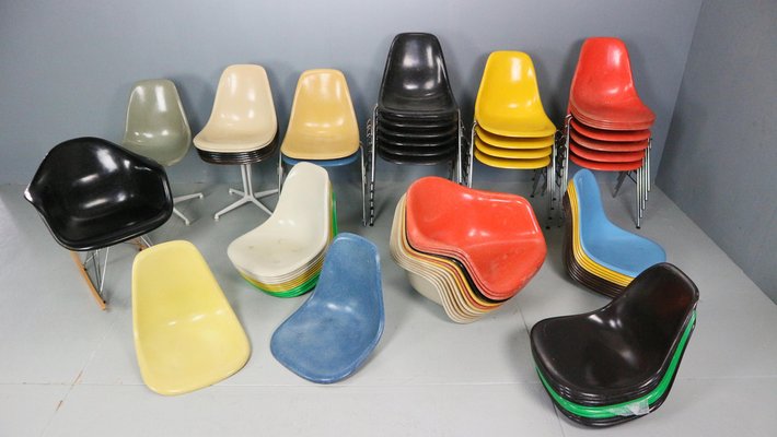 Kelly Green H-Base Chairs by Charles & Ray Eames for Herman Miller