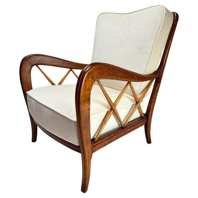Mid Century Armchair by Paolo Buffa Italy 1950s for sale at Pamono