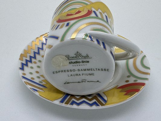 Espresso Collection Cup and Saucer by Laura Fiume for Rosenthal