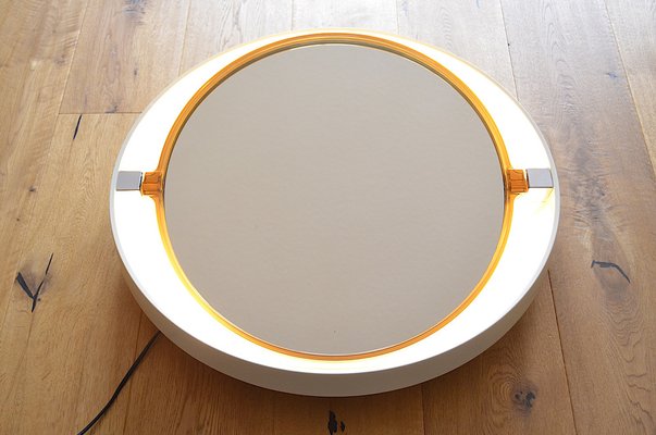 Space Age Model A41 Mirror with Lighting from Allibert Space Age Model A41 Mirror with Lighting from Allibert