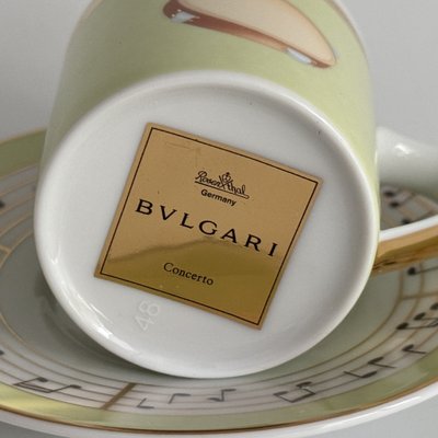 Concerto Espresso Cup and Saucer by Bulgari for Rosenthal ,1990s