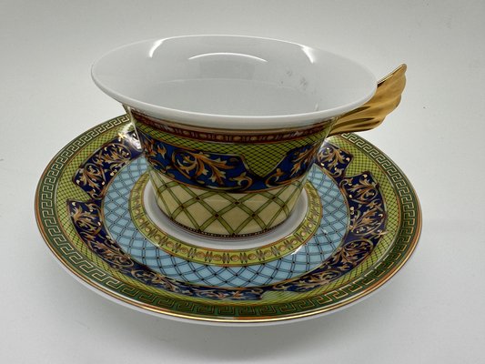 Russsian Dream Tea Cup and Saucer by Versace for Rosenthal, 2017