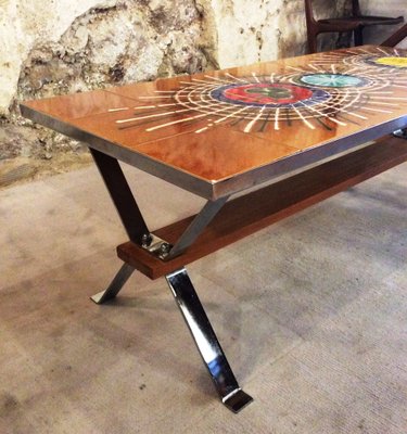 Plateau De Table Basse BELARTI Juliette En Céramique, 123x46 Cm, Occasion
