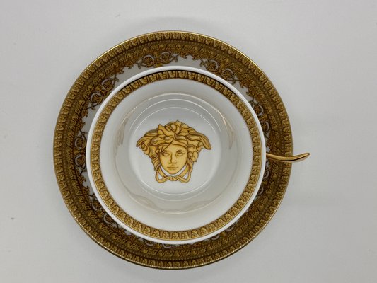 【1円～】 Rosenthal VERSACE メデューサ バロック 大皿 FF0899 ローゼンタール ヴェルサーチ プレート 飾り皿 美品 Versace Rosenthal - I love Baroque - Plate Placeholder 33 cm - Retailer