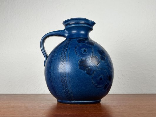 【ドイツ Studio pottery 花瓶 】ヴィンテージ 419 Mid-Century German Studio Pottery Carafe Vase by Wilhelm Kagel