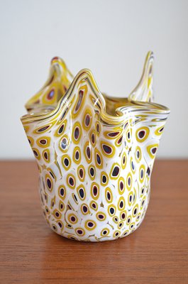 Murano Glass Handkerchief Vase by Venini, 1960s for sale at Pamono