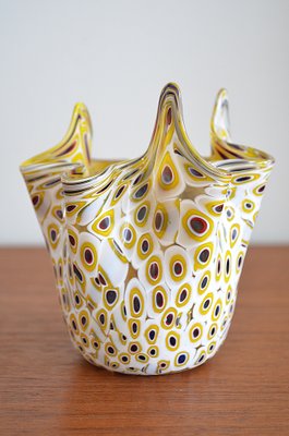 Murano Glass Handkerchief Vase by Venini, 1960s for sale at Pamono