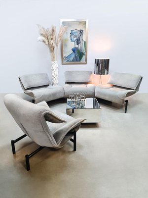 Divano Veranda vintage e poltrona di Vico Magistretti per Cassina