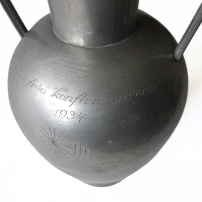 絵馬34枚　骨董　ビンテージ Large Antique Art Deco Pewter/Tin Urn with Two Handles from