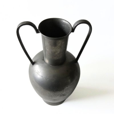 絵馬34枚　骨董　ビンテージ Large Antique Art Deco Pewter/Tin Urn with Two Handles from