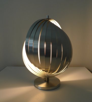 Französische Lamellen Lampe von Henri Mathieu für Mathieu Lighting, 1970er Französische Lamellen Lampe von Henri Mathieu für Mathieu Lighting, 1970er