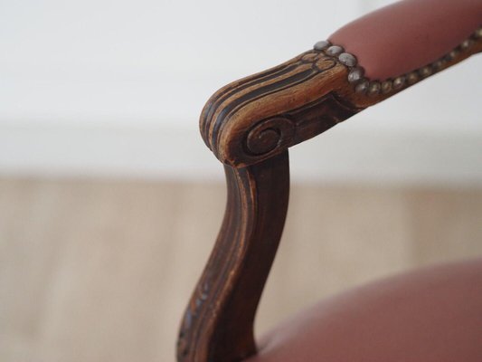 Poltrona Scandinava Imbottita In Tessuto Vintage Retrò Testa Di Moro Con Piedini A Pois Dorati Tessuto Kas Marrone Scuro Nero Gold Gamba