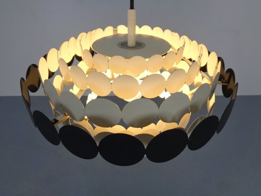 Pop Art Metal Pendant Light from Doria, Germany, 1960s for sale at