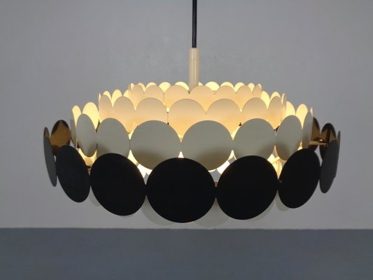 Pop Art Metal Pendant Light from Doria, Germany, 1960s for sale at