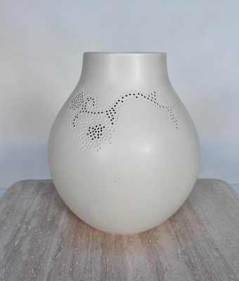 Large Perforated Limited Edition Ceramic Vase by Hella Jongerius