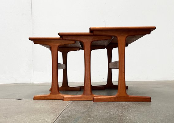 Mid-Century Danish Teak Nesting Tables from Vildbjerg Møbelfabrik