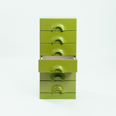 Space Age Green Quadro Chest of Drawers by Jurgen Lange for