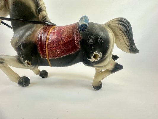 SALE!! 70sCanada woolポンチョpelican vintage Vintage Plastic Rocking Horse from Blazon, 1970 for sale at