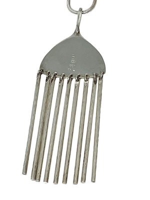 Broom Pendant Necklace attributed to Bent Gabriëlsen for Georg Jensen,  Denmark, 1960s