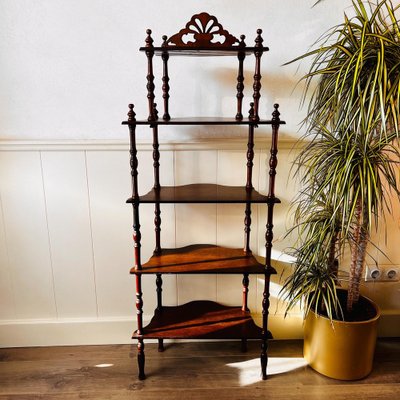 Brown Column Shelf, France for sale at Pamono Brown Column Shelf, France for sale at Pamono